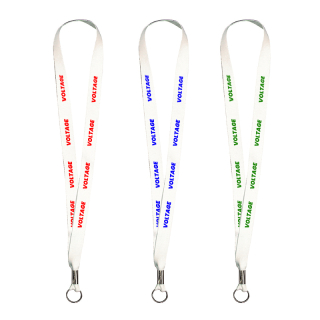 White Lanyards with Full Color Imprint