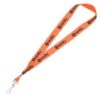 Full Color 1 Inch Lanyard with Hooks