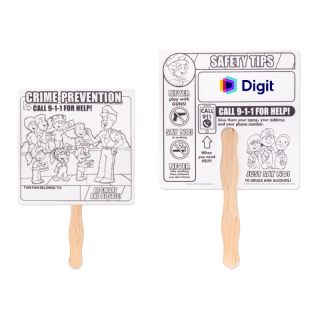 Crime Prevention Hand Fans