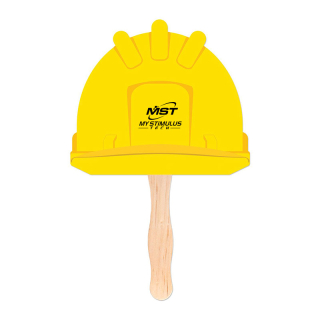 Hard Hat Shaped Hand Fans
