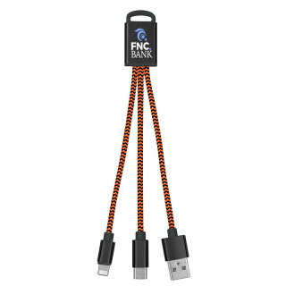 3-in-1 Braided Charging Cable