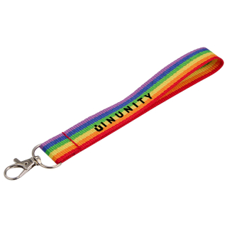 Recycled Rainbow Wrist Lanyards