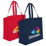 Custom Imprinted Big Boy Shopper Tote Bags