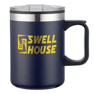 14 Oz Double Wall Camping Mugs with Handle
