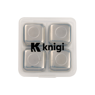 Stainless Steel Ice Cubes In Case