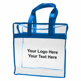 Clear PVC Zipper Tote Bags