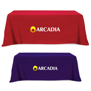 Fitted Flat Poly-Cotton 3 Sided Table Covers - Fits...