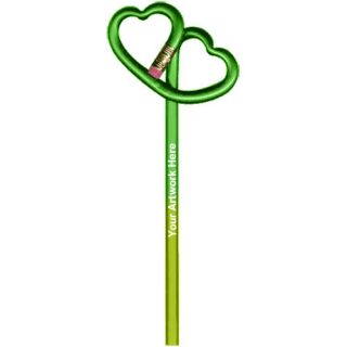 ized Double Heart Shaped Pencils