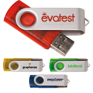 256 MB Folding USB 2.0 Flash Drives
