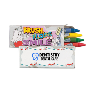 Printed 4 Pack Dental Crayons