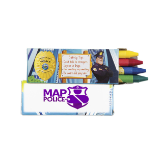 ized 4 Pack Police Crayons