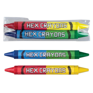 Double Sided Hexagon Crayons - 2 Pack