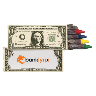 4 Pack Money Crayons