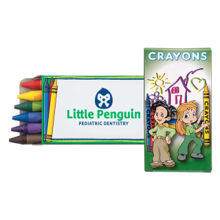 6 Pack Kids Crayons