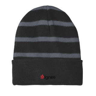 Sport-Tek® Striped Beanies with Solid Bands