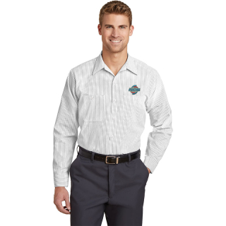 Red Kap® Long Sleeve Striped Industrial Work Shirts