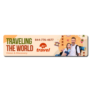 Custom 2.25x9 Inch Full Color Magnets