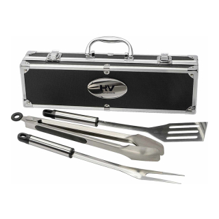 3 Piece BBQ set in Aluminum Cases