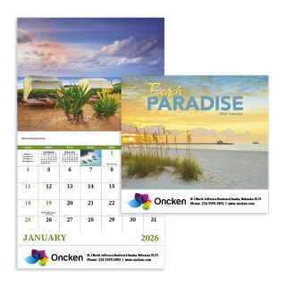Beach Paradise Stapled Calendars