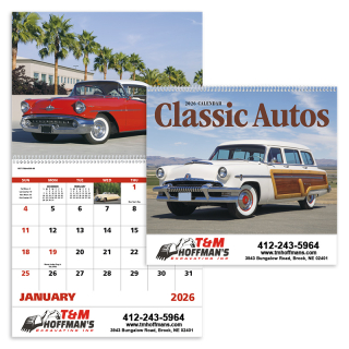 Spiral Classic Autos Calendars