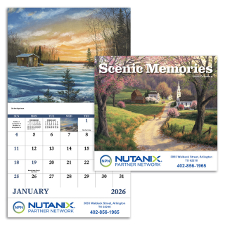 Stapled Scenic Memories Calendars
