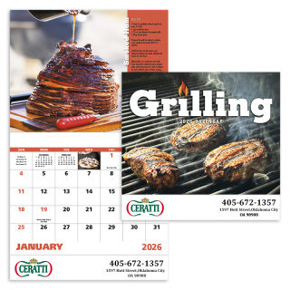 ized Grilling Stapled Calendars