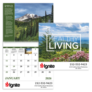 ized Healthy Living Spiral Calendars