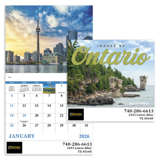 ized Images of Ontario Stapled Calendars