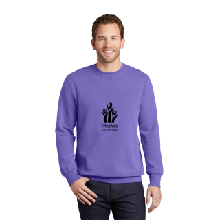 ized Port & Company® Beach Wash® Garment-Dyed Crewneck...