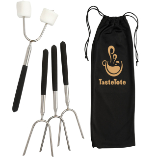 Extendable 34 Inch Roasting Sticks with Carrying Case