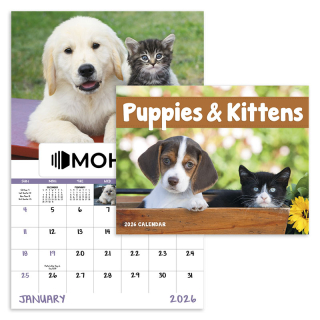 Puppies and Kittens Window Calendars