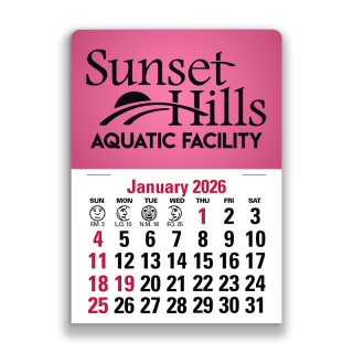 4C Press-N-Stick Header Standard Calendars