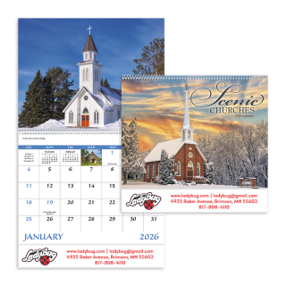 Scenic Churches Spiral Calendars