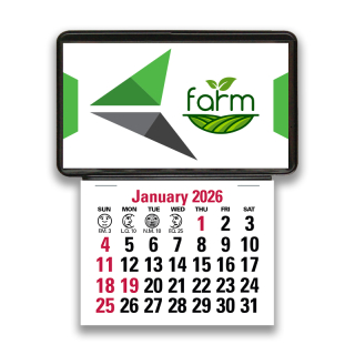 Press-N-Stick Business Card Holders with Calendar Pads