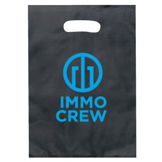 9.5 x 14 ized Aster Plastic Bags with Die Cut Handles